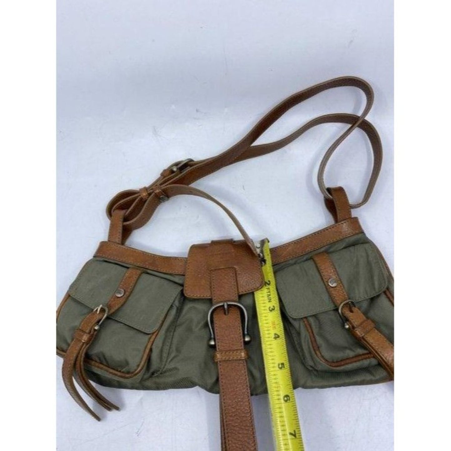 burberry gray brown shoulder bag