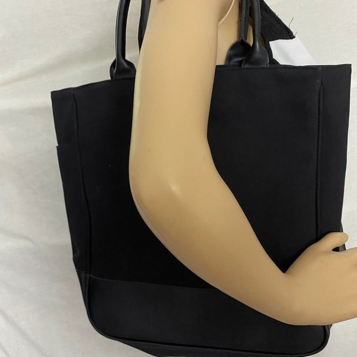 Calvin Klein Black Large Fabric Shoulder Bag