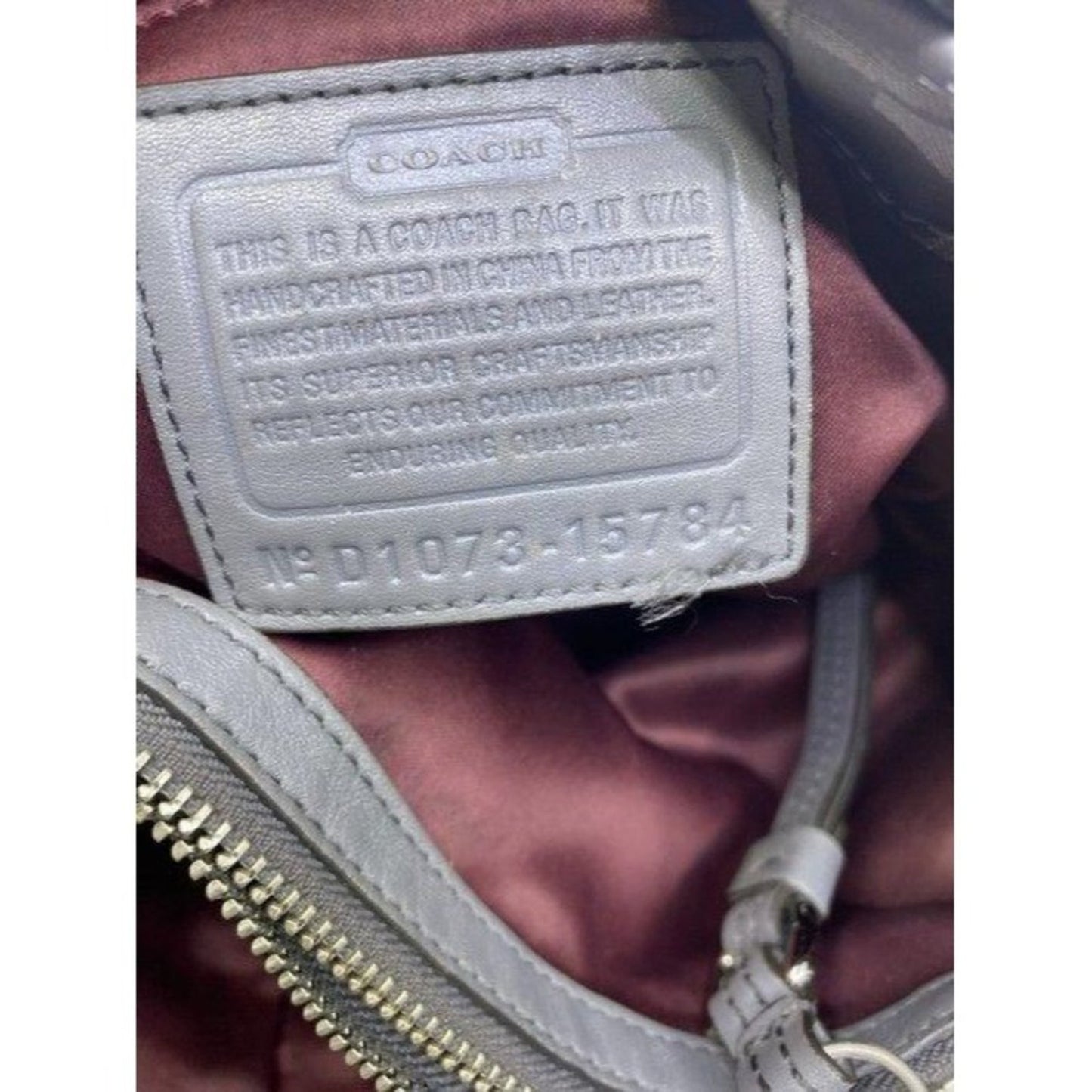 coach w w detachable specialty tie accent silver s
