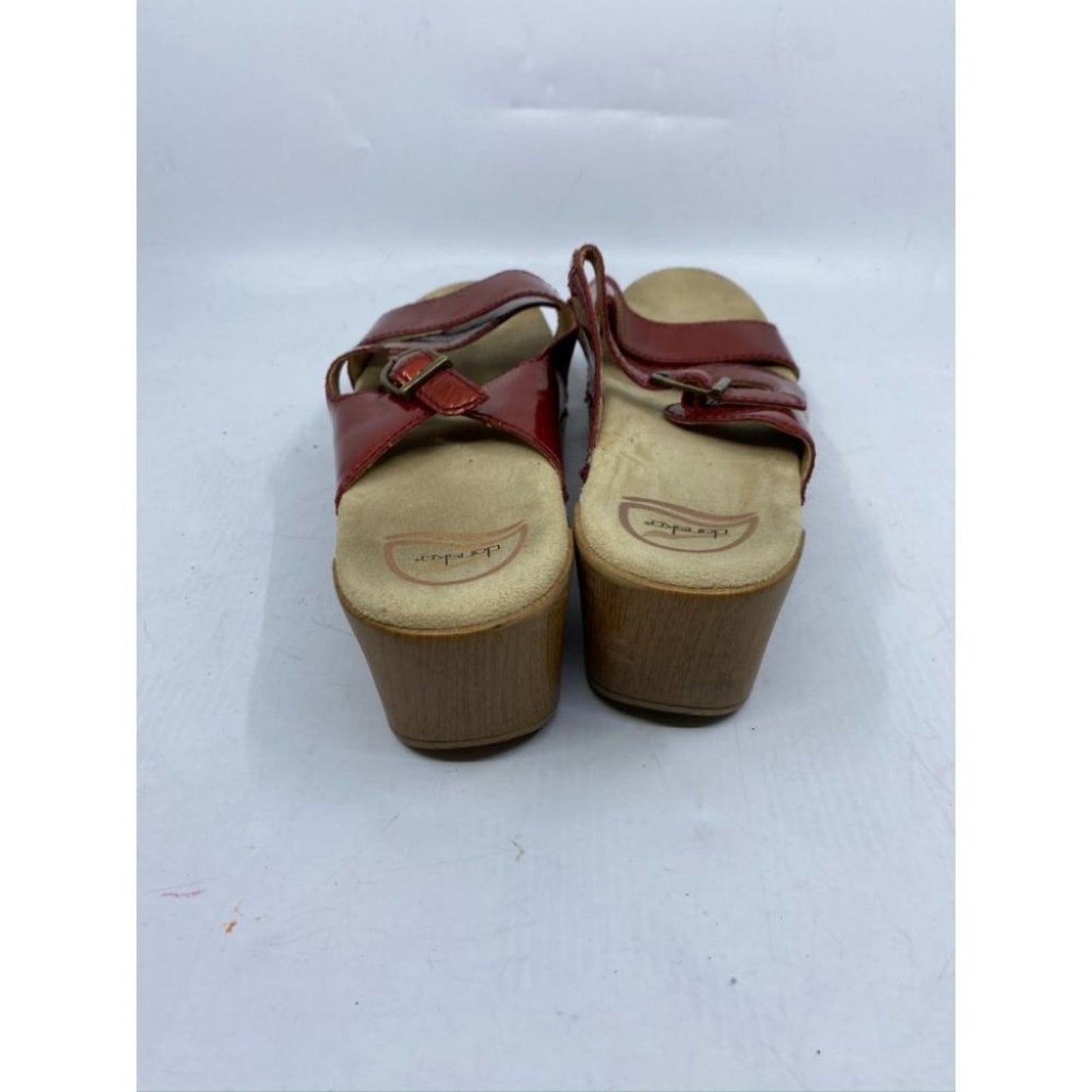Dansko Red Tan Unisex Mules/Clogs Size 42/11.5