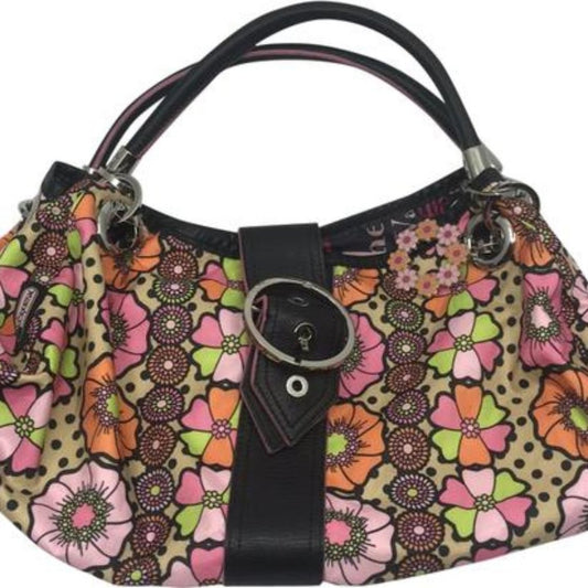 LeSportsac Multicolor Fabric Floral Design Handbag
