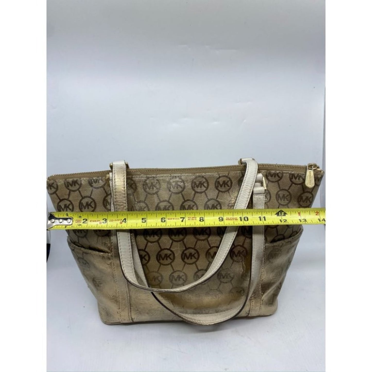 MICHAEL KORS Large Shoulder Bag Gold Customized