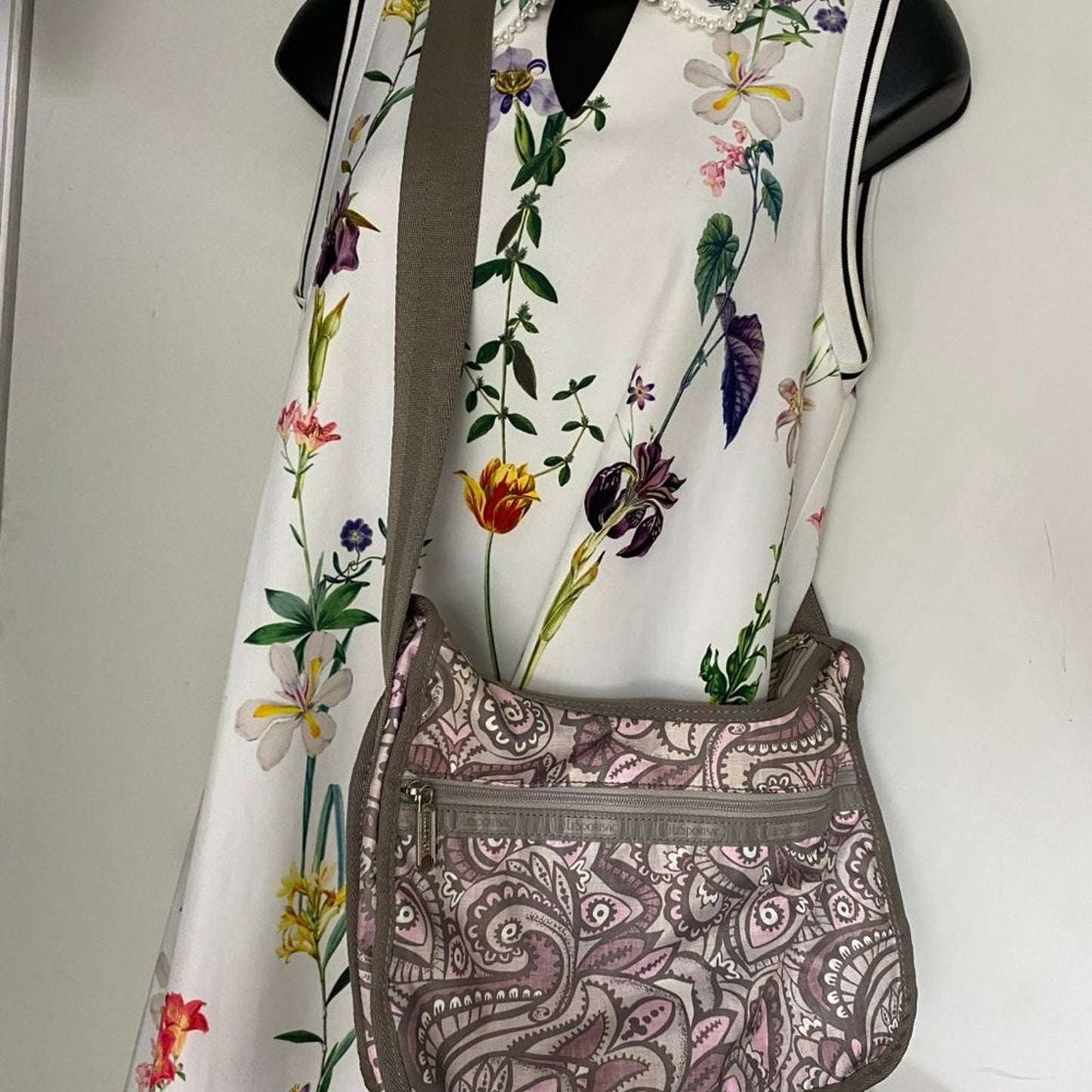 Le Sportsec Mulicolor Nylon Crossbody Bag