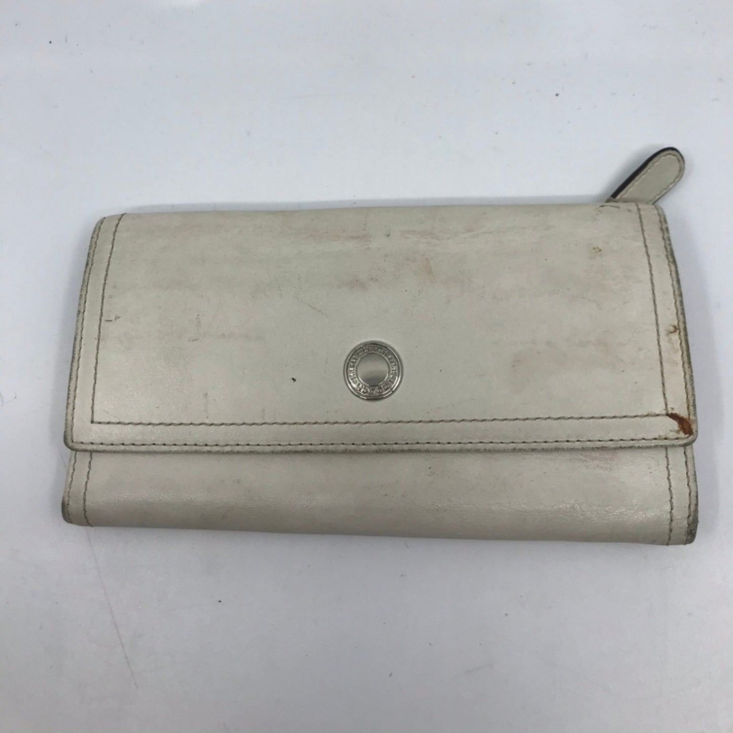 COACH White Leather Wallet
