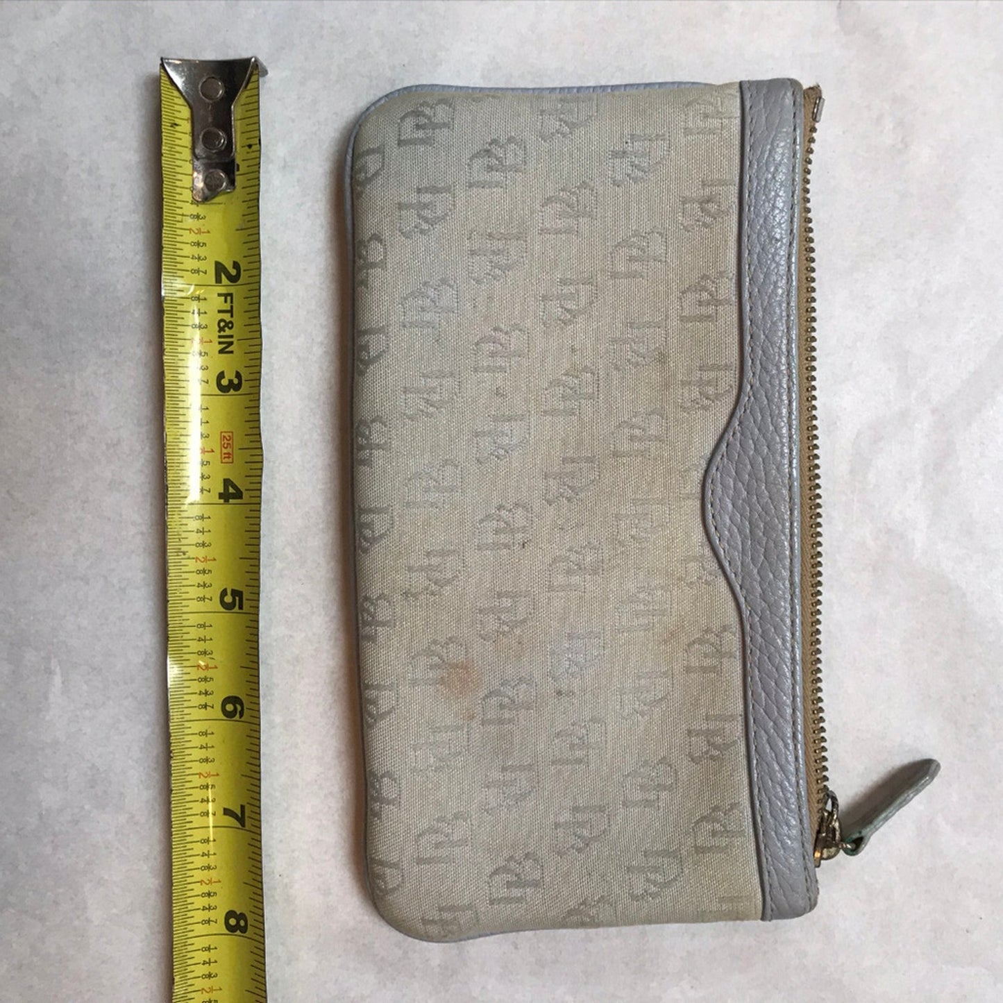 Dooney & Bourke Tan Logo Designed Wristlet