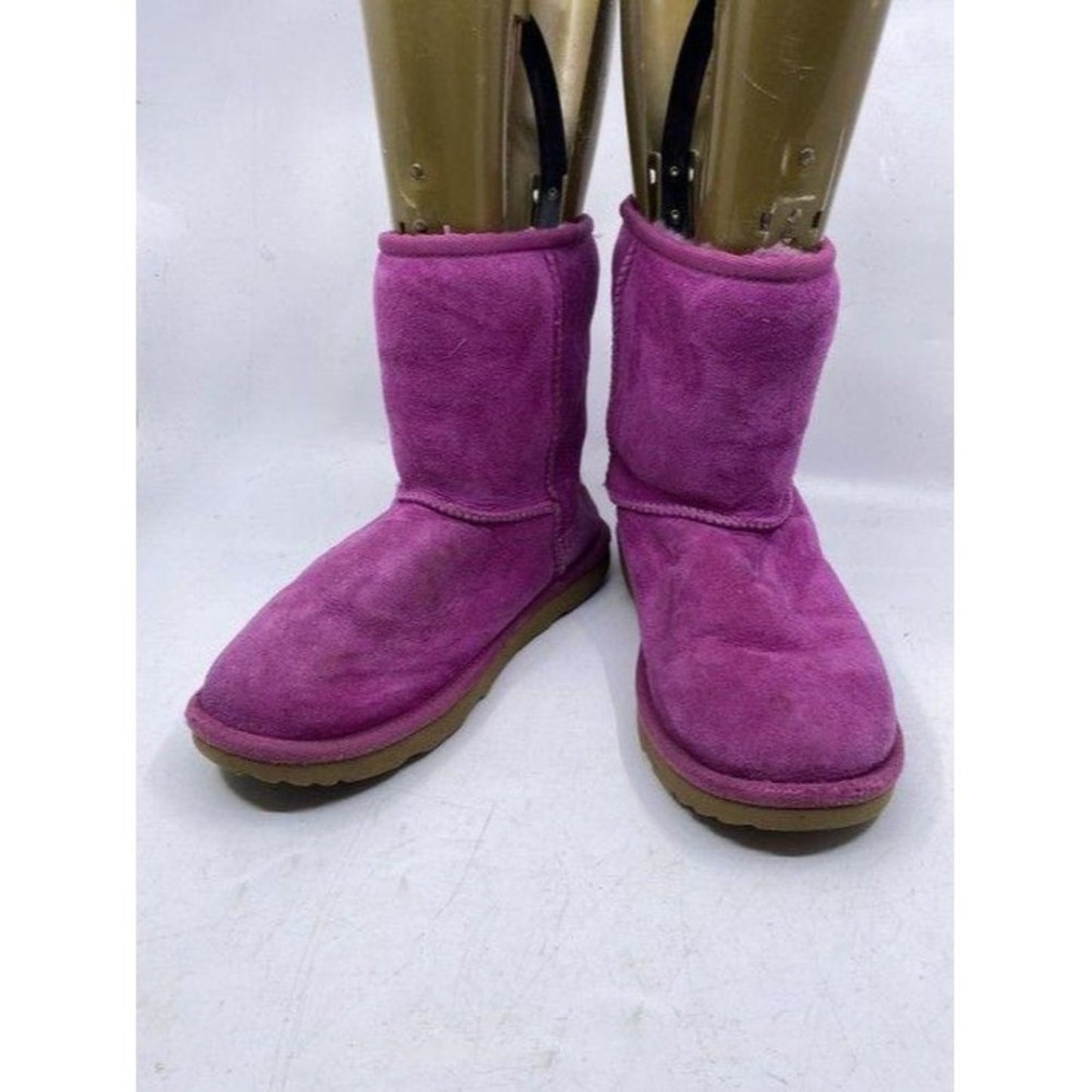 Ugg Australia Pink Suede Bootsbooties Size Us