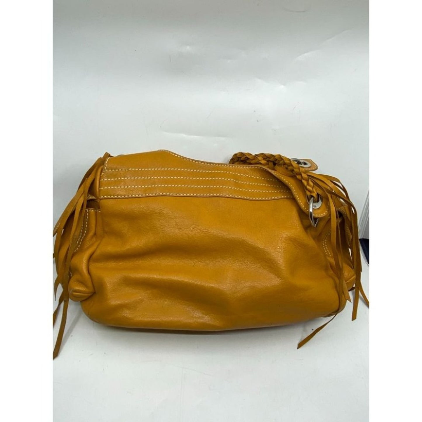 Sondra Roberts Orange Leather Shoulder/ Handbag