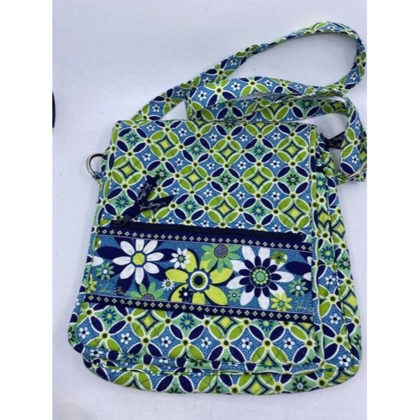 Vera Bradley Msrp Green Blue Cross Body Bag