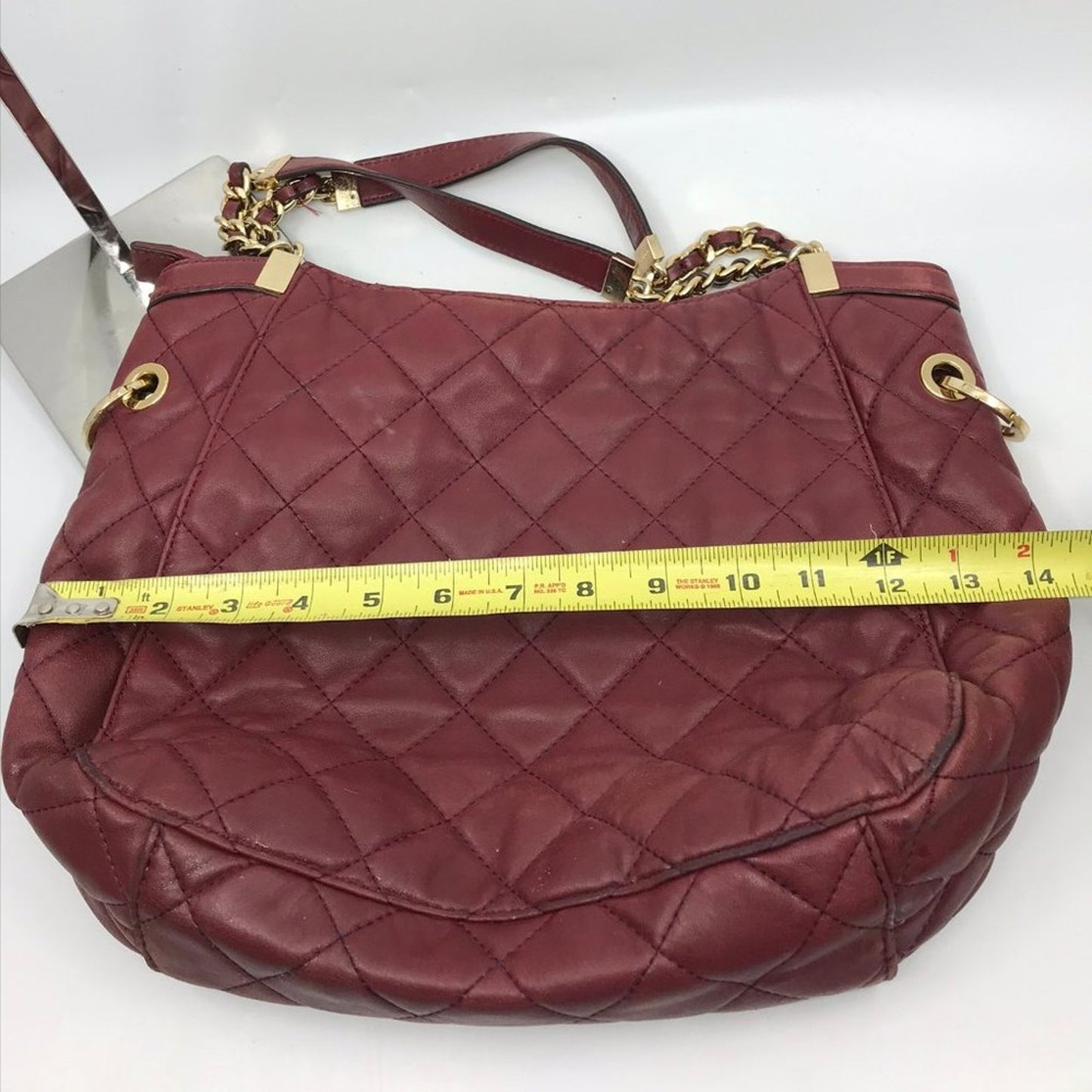 Michael Kors Brown Quilted Leather Shoulder Bag