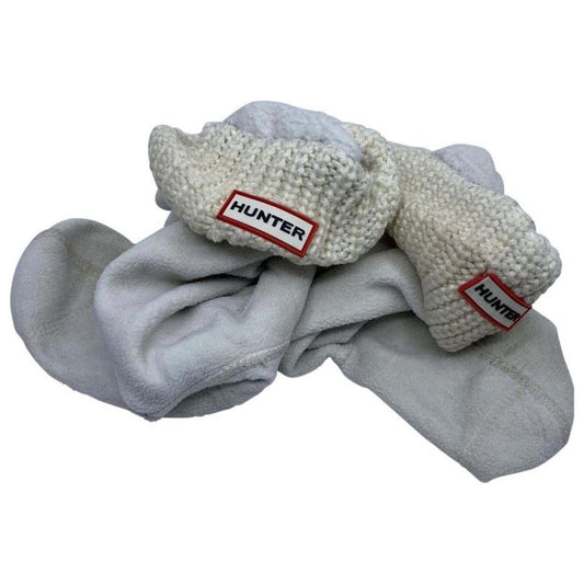 Unisex Hunter Socks White Size: M