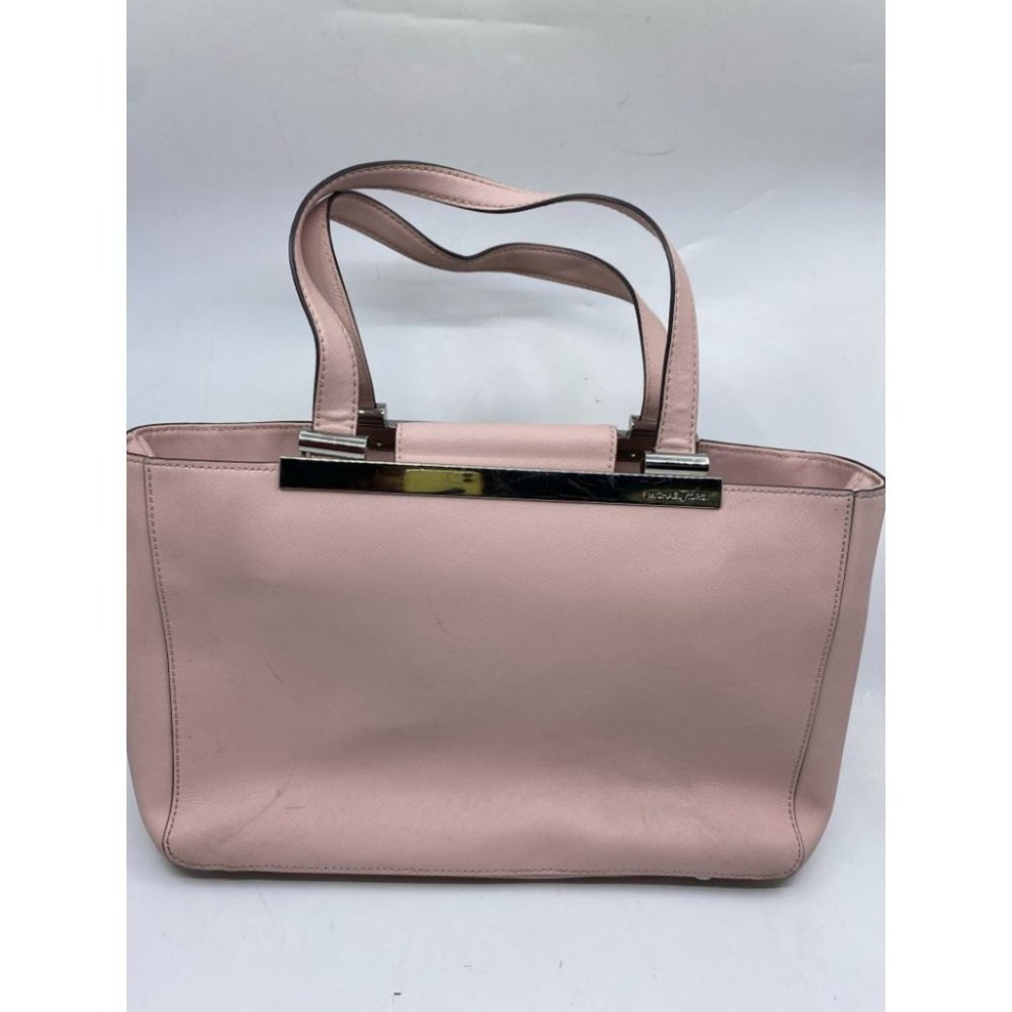 Michael Kors Pink Saffiano Leather Het Set Bag MD