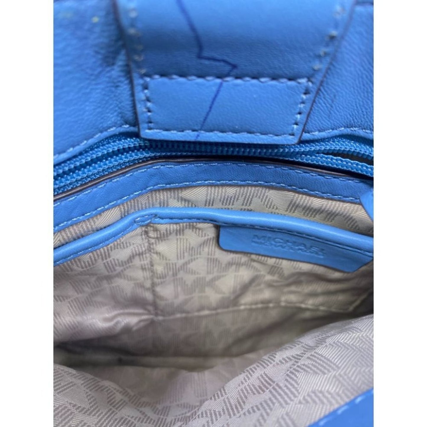 Michael Kors Blue Purple Customized Tote Bag