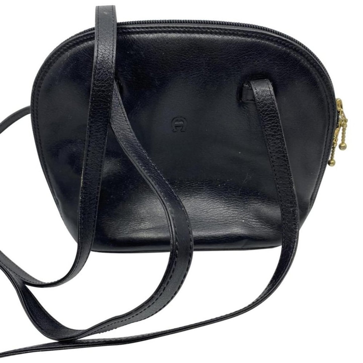 Etienne Aigner Black Leather Shoulder Bag