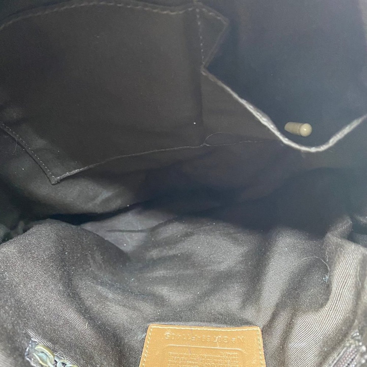 COACH XL Tan Brown Jacquard Fabric Crossbody Bag