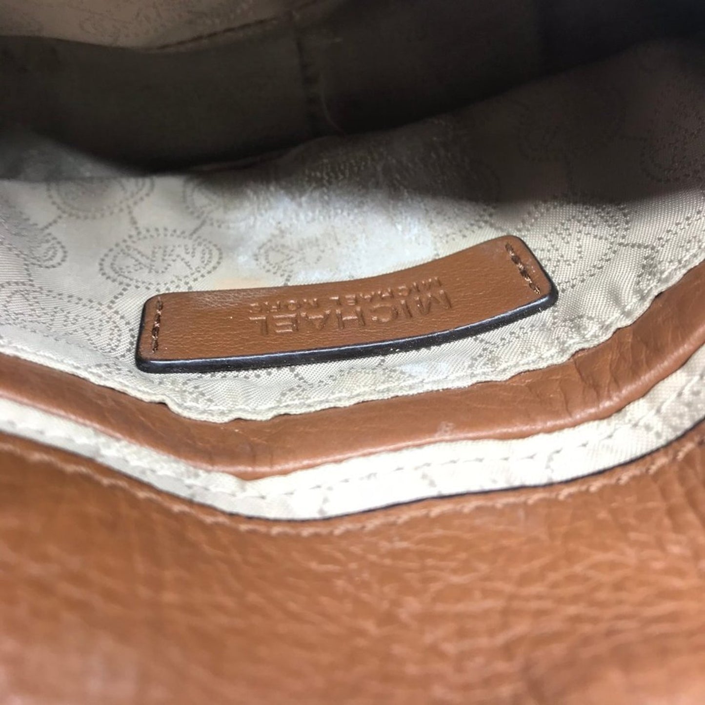 Michael Kors Customized Brown Leathe Crossbody Bag