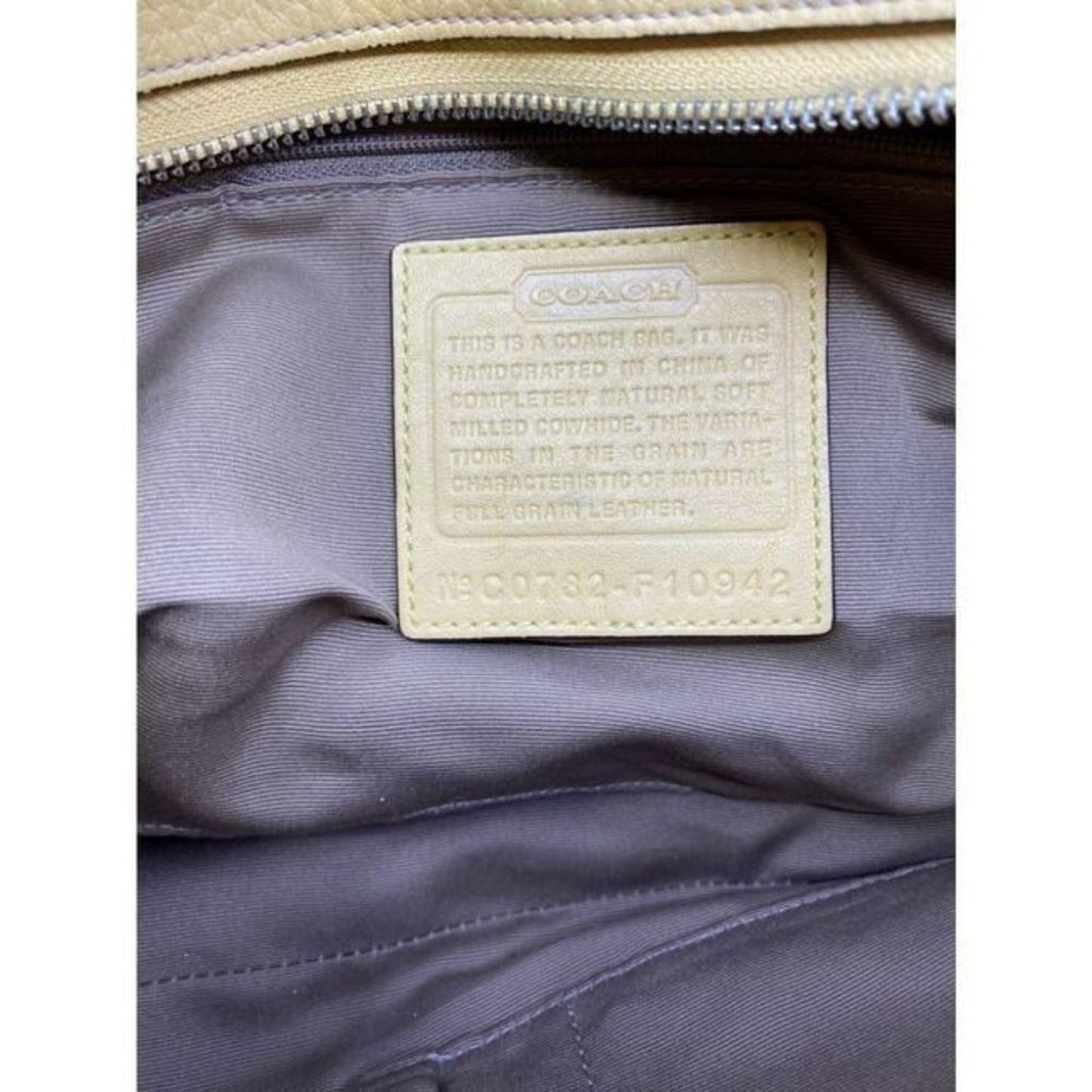 coach medium w adjustable strap yellow leather cro