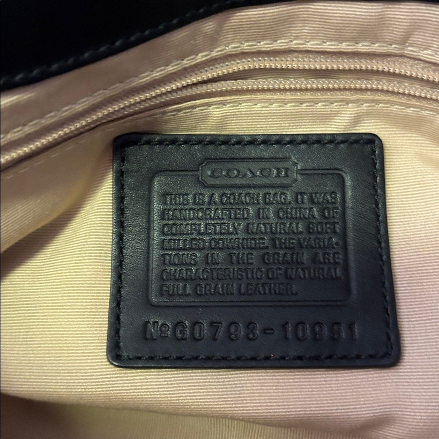 Coach Black Leather Shoulder Bag