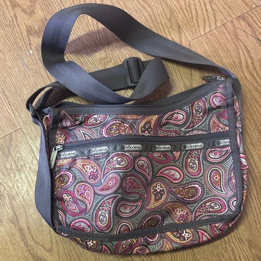LeSportsac Paisley Crossbody Bag - Pink and Brown