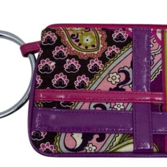 Vera Bradley Purple Black Pink Cosmetic Bag