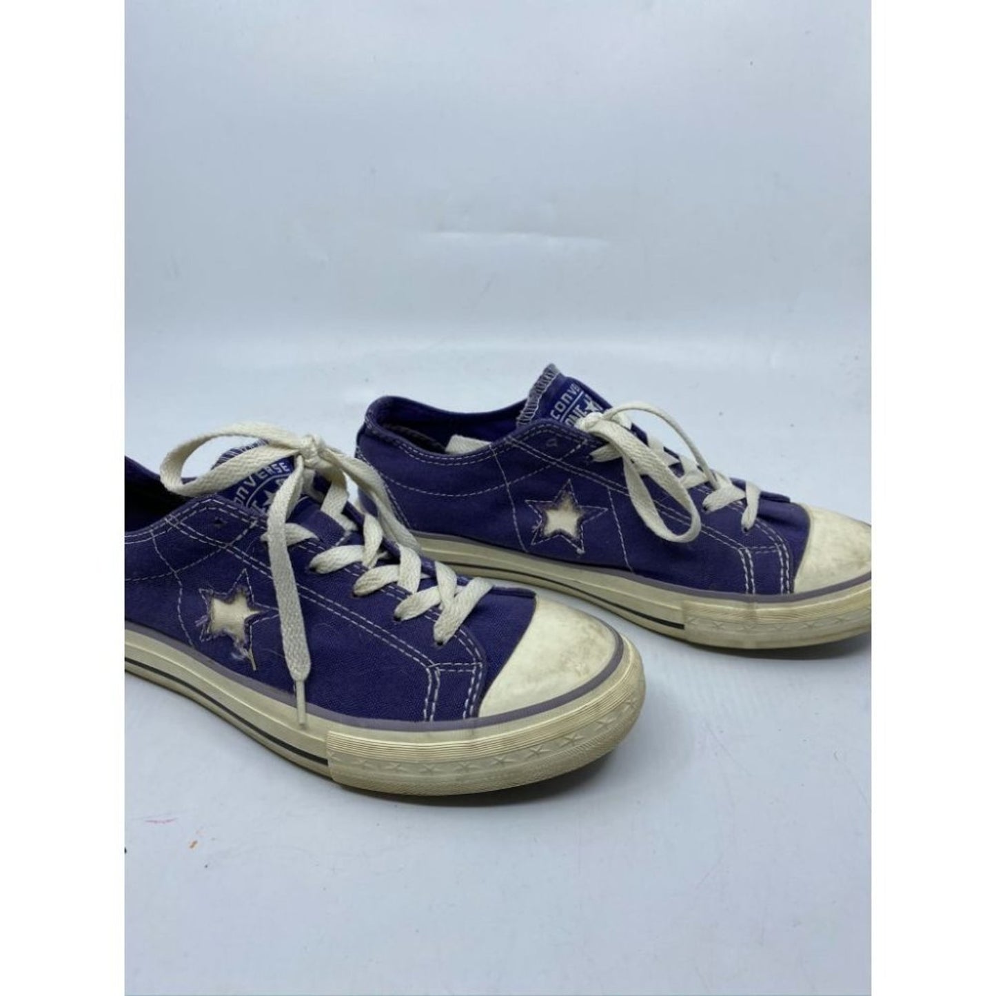 CONVERSE Sneakers White Blue Women's Size 8