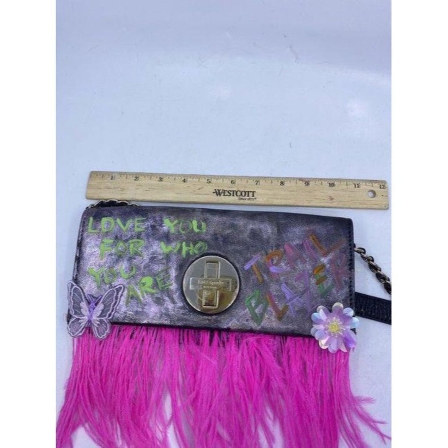 kate spade w hand customized by me w applique stre