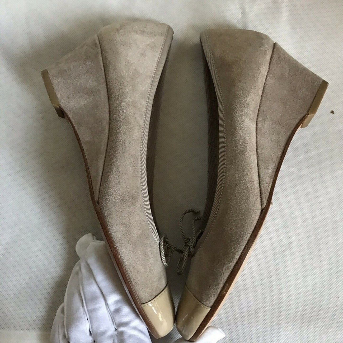 MASCARO Nude Wedge Shoes
