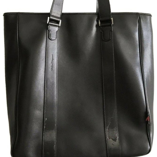Salvatore Ferragamo Unisex Brown Leather Tote