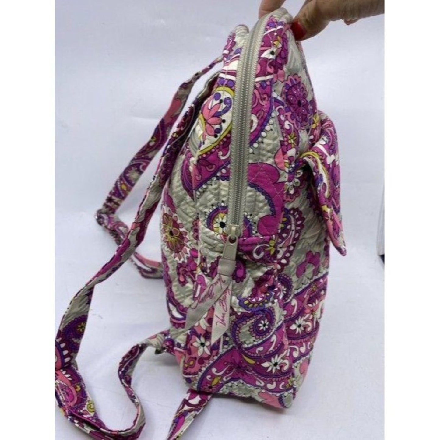 Vera Bradley Msrp Pink Gray Backpack