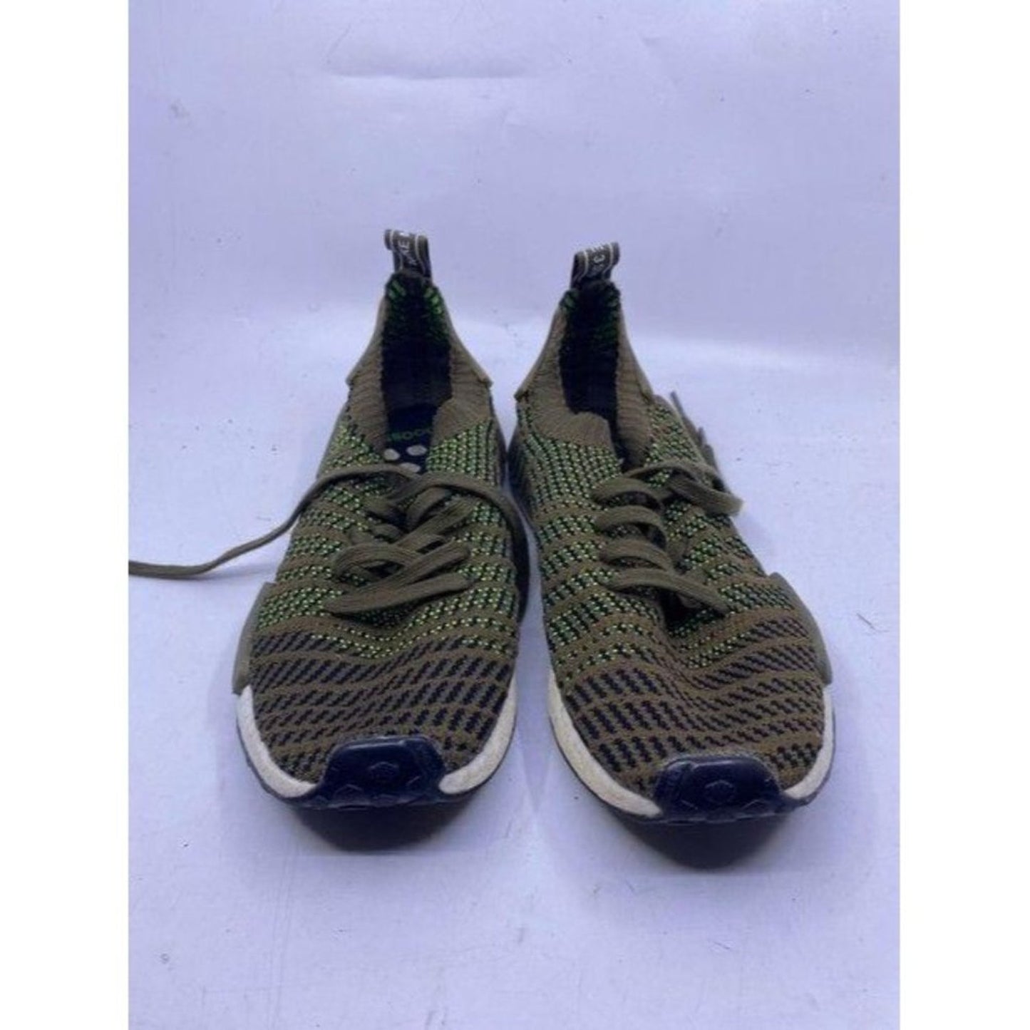 Adidas Brown Black Green Boost Sneakers Size Us
