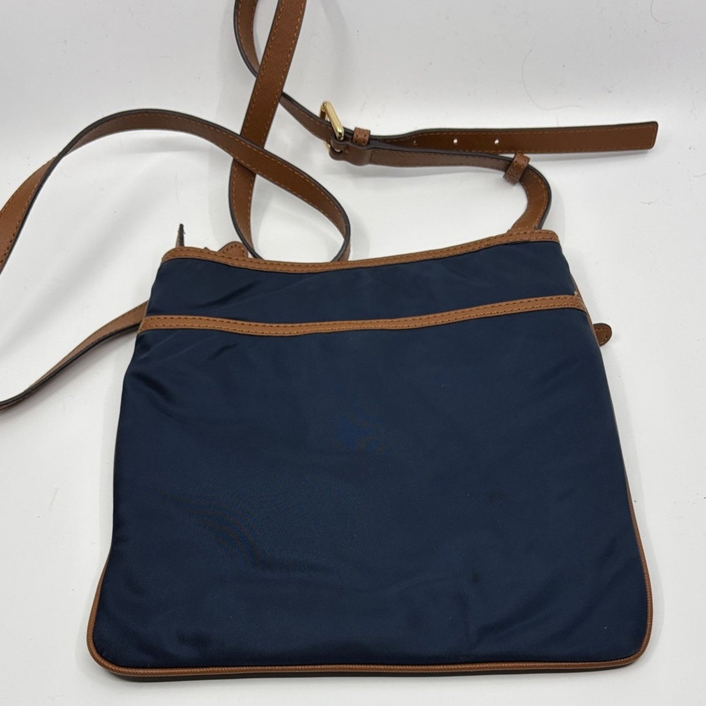MICHAEL Michael Kors Navy and Tan Crossbody Bag
