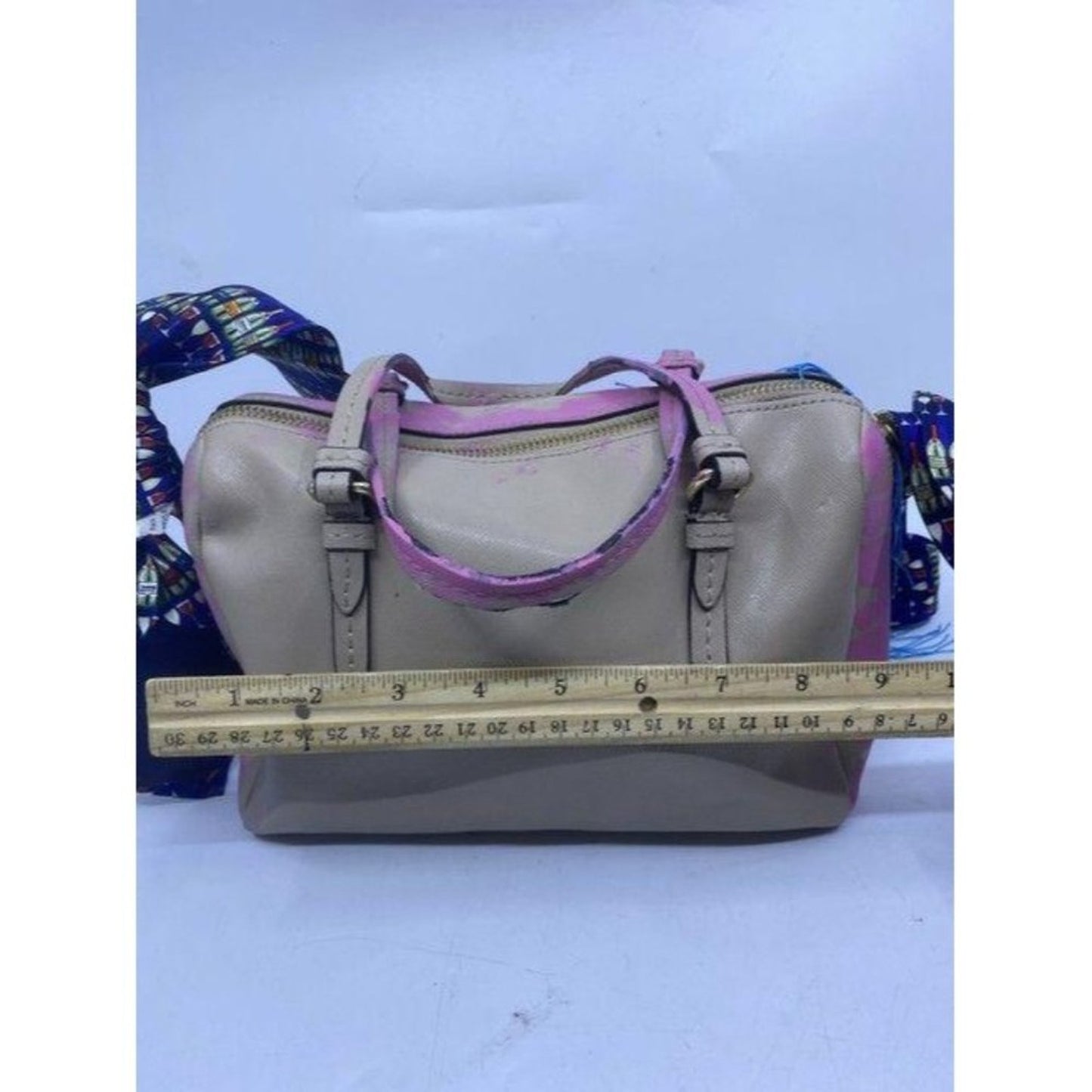 Coach w hand shoulder customized by me w applique
