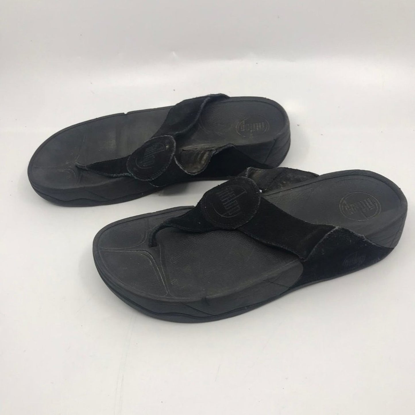 Fitflop Black Strap Sandals Size: US 7