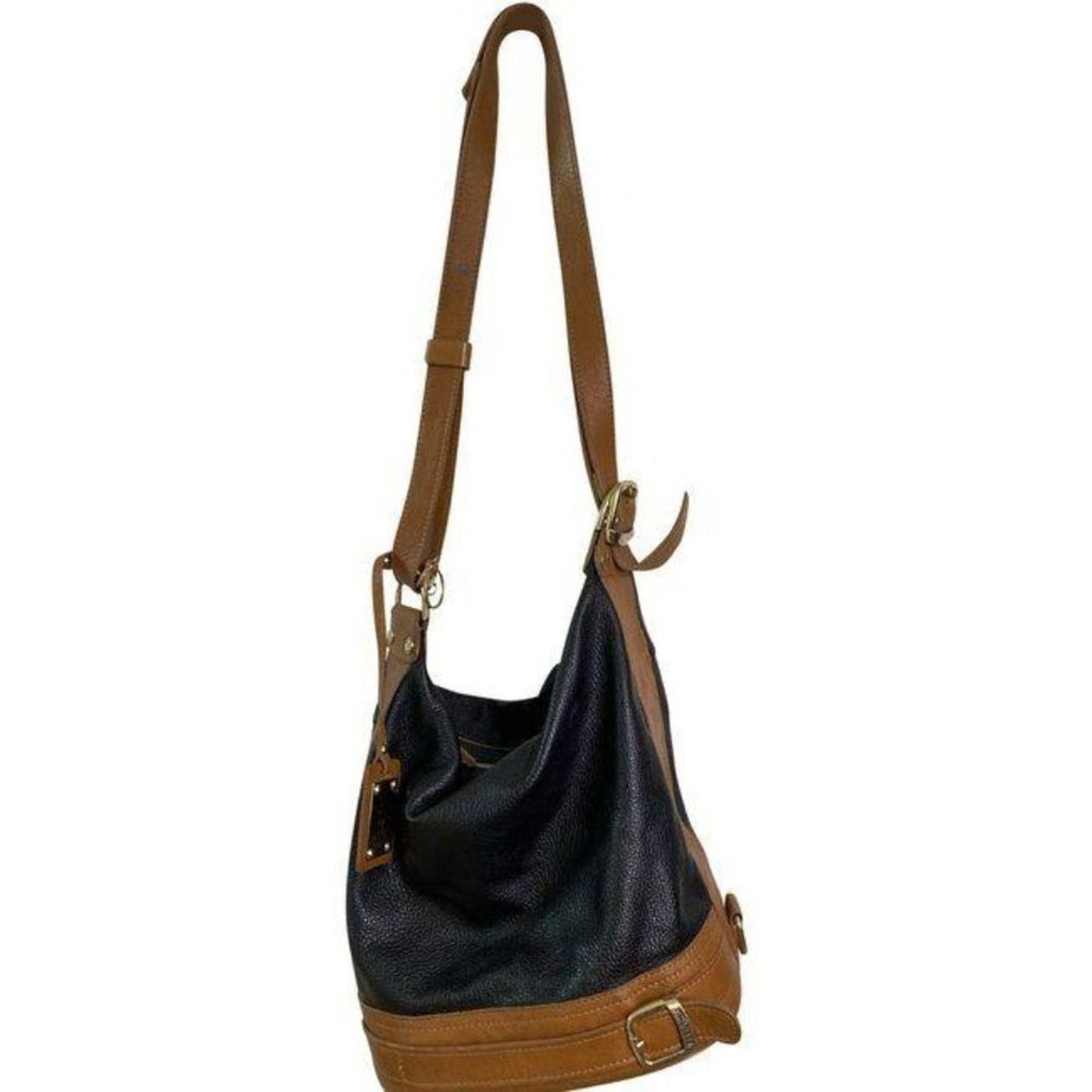valentina black orange shoulder bag