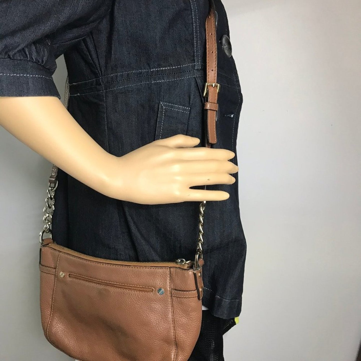 Michael Kors Brown Small Leather CrossBody Bag