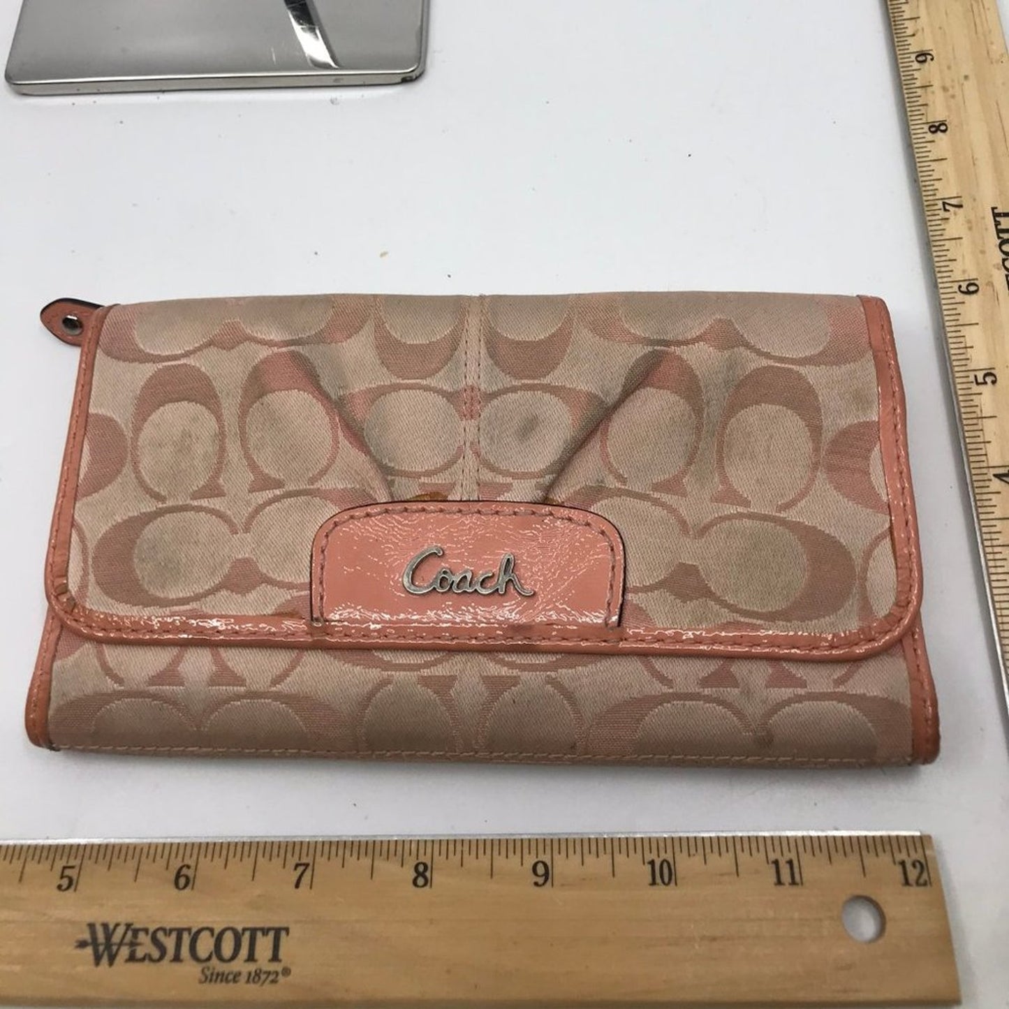 Coach Pink Tri-Fold Wallet Custom Trail Blazer