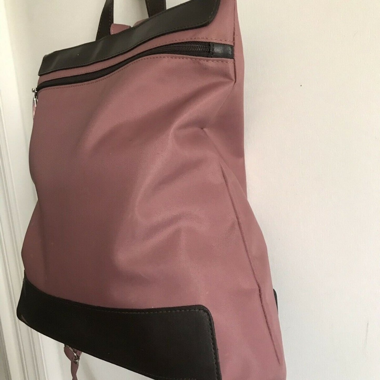 Lamarthe Medium Dark Dusty Pink Nylon Backpack Wit