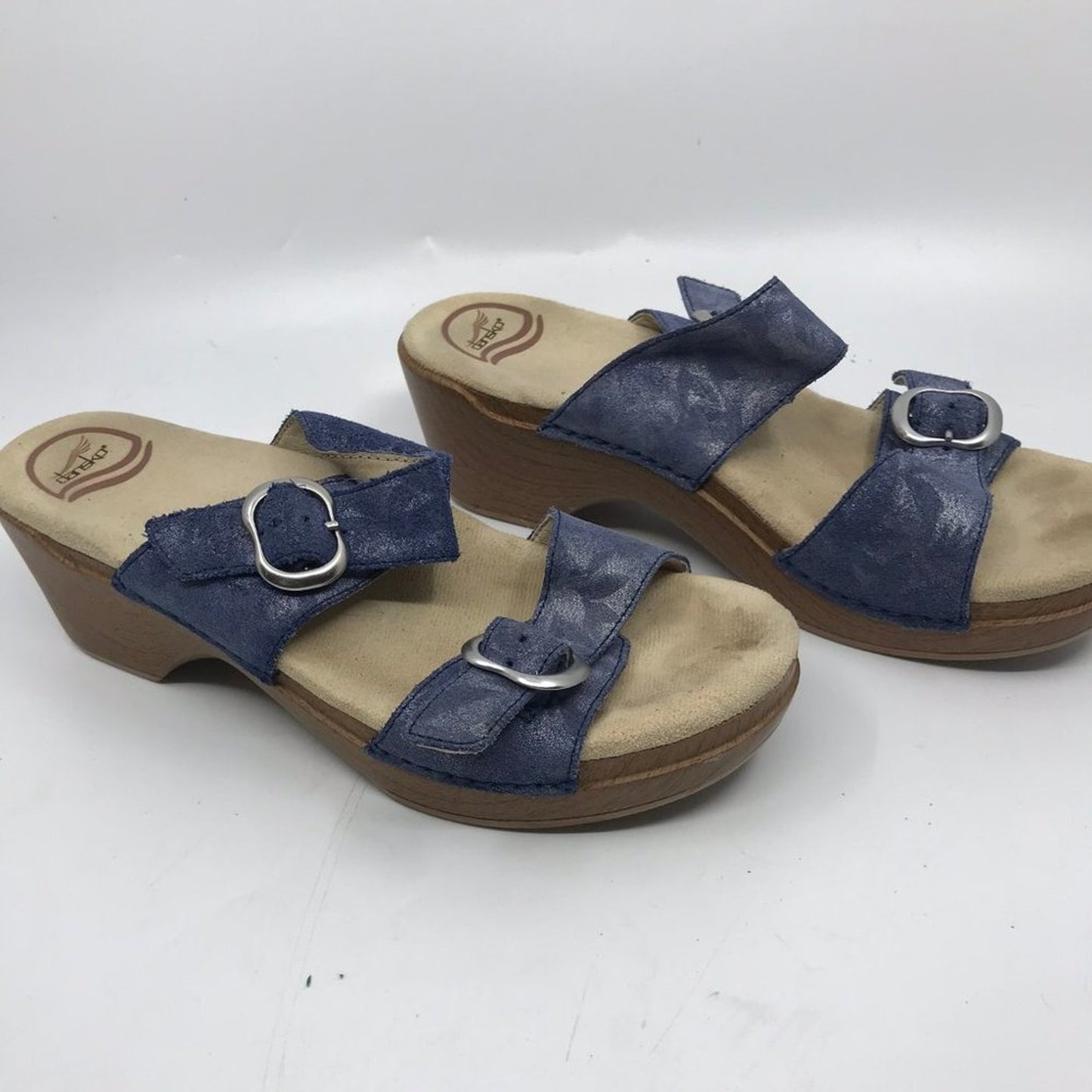 Dansko Blue Tan Women's Mules Size: EU 40