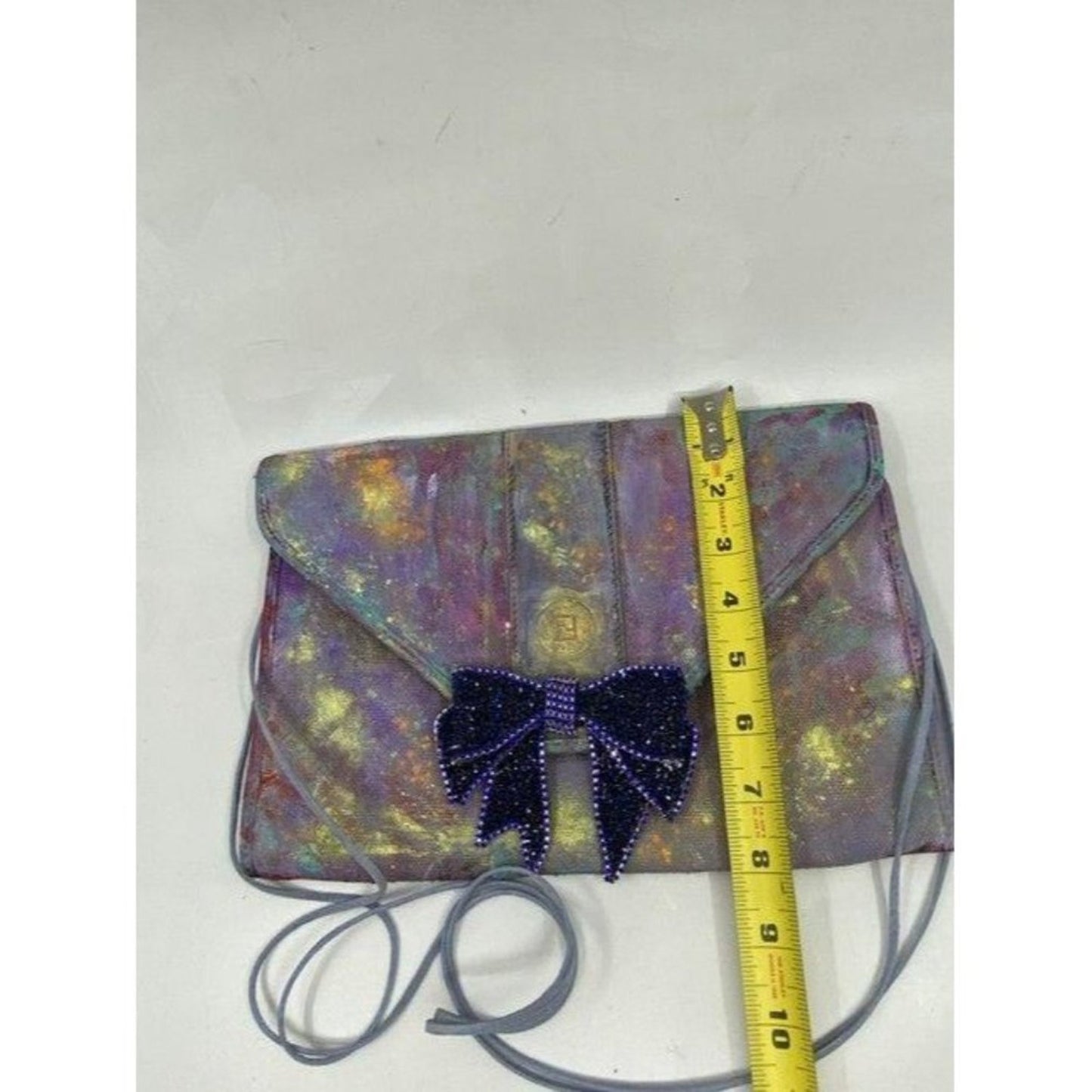fendi customized multicolor canvas cross body bag