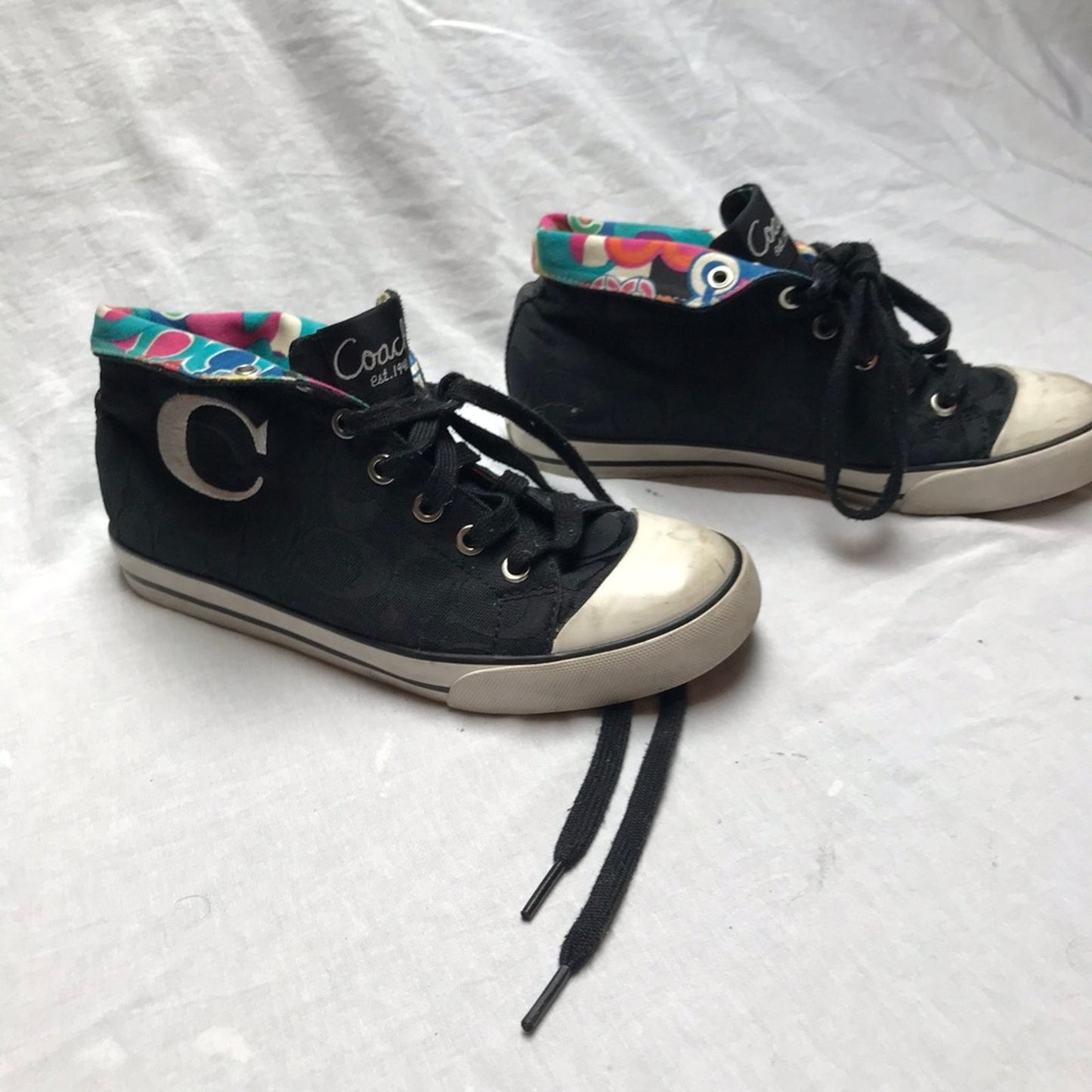 COACH Black Jacquard All Over Signature Sneaker