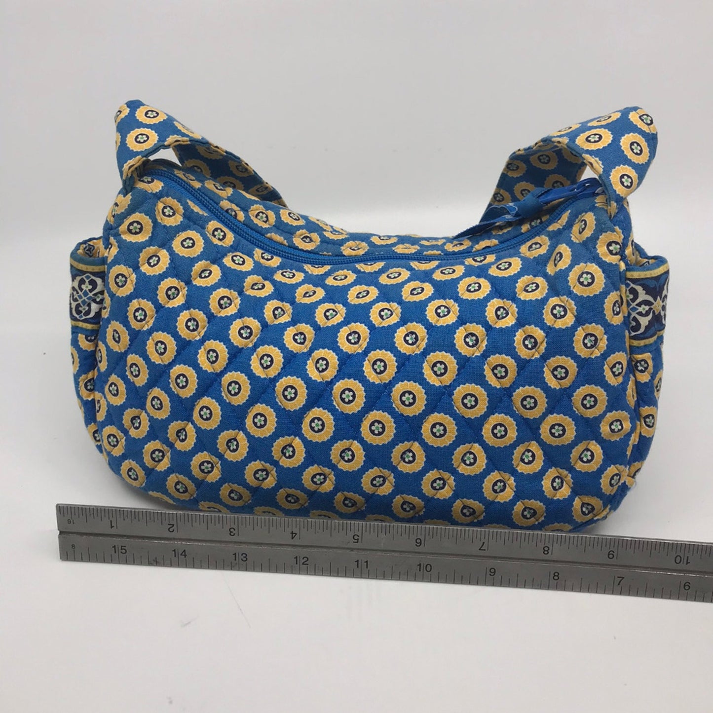 Vera Bradley Blue Tan Nylon Small Handbag
