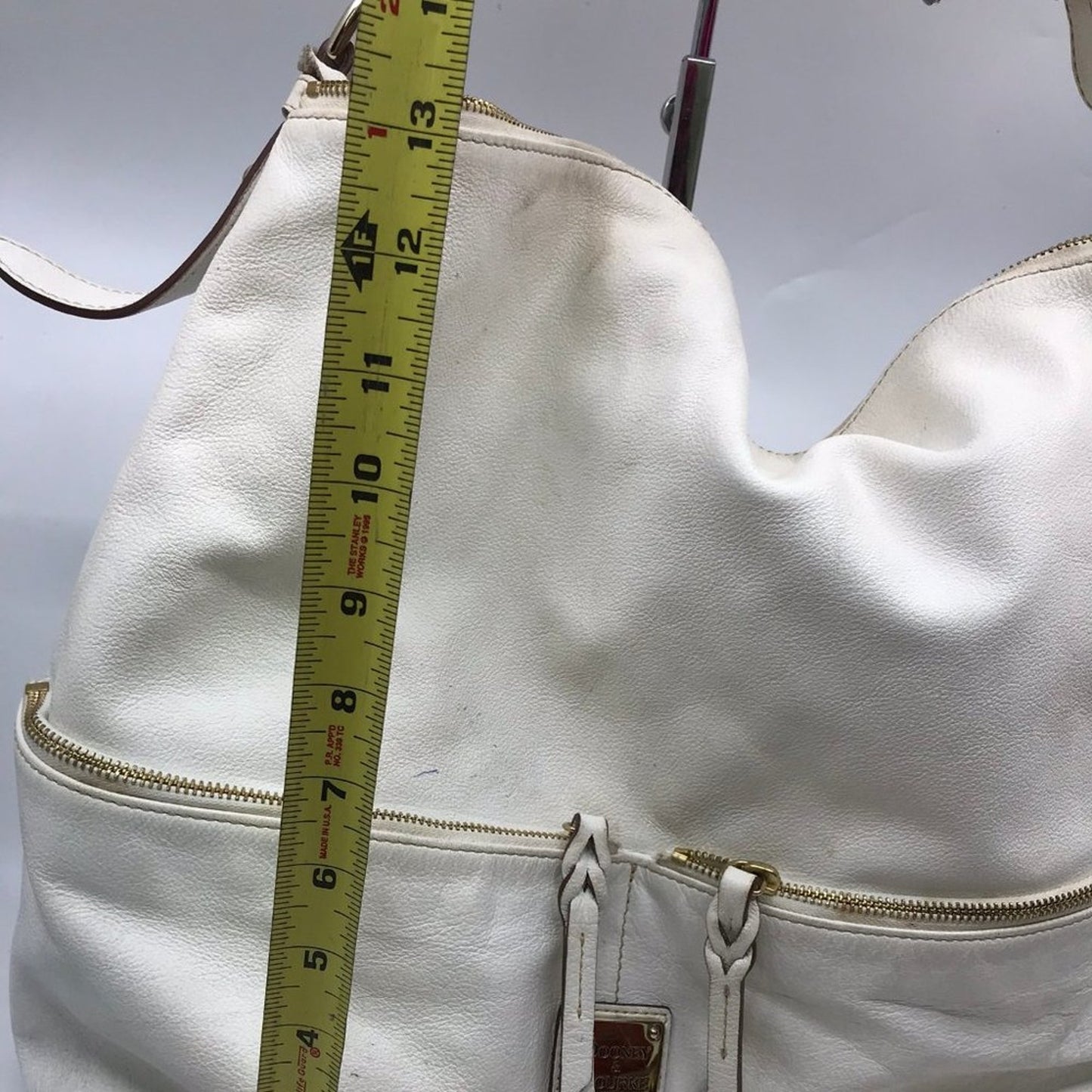 Dooney & Bourke White Large Leather Shoulder Bag