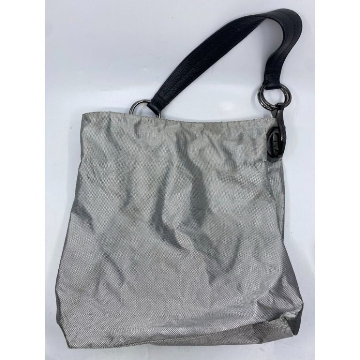IPK Paris 75 Gray Nylon Hand Bag/Shoulder