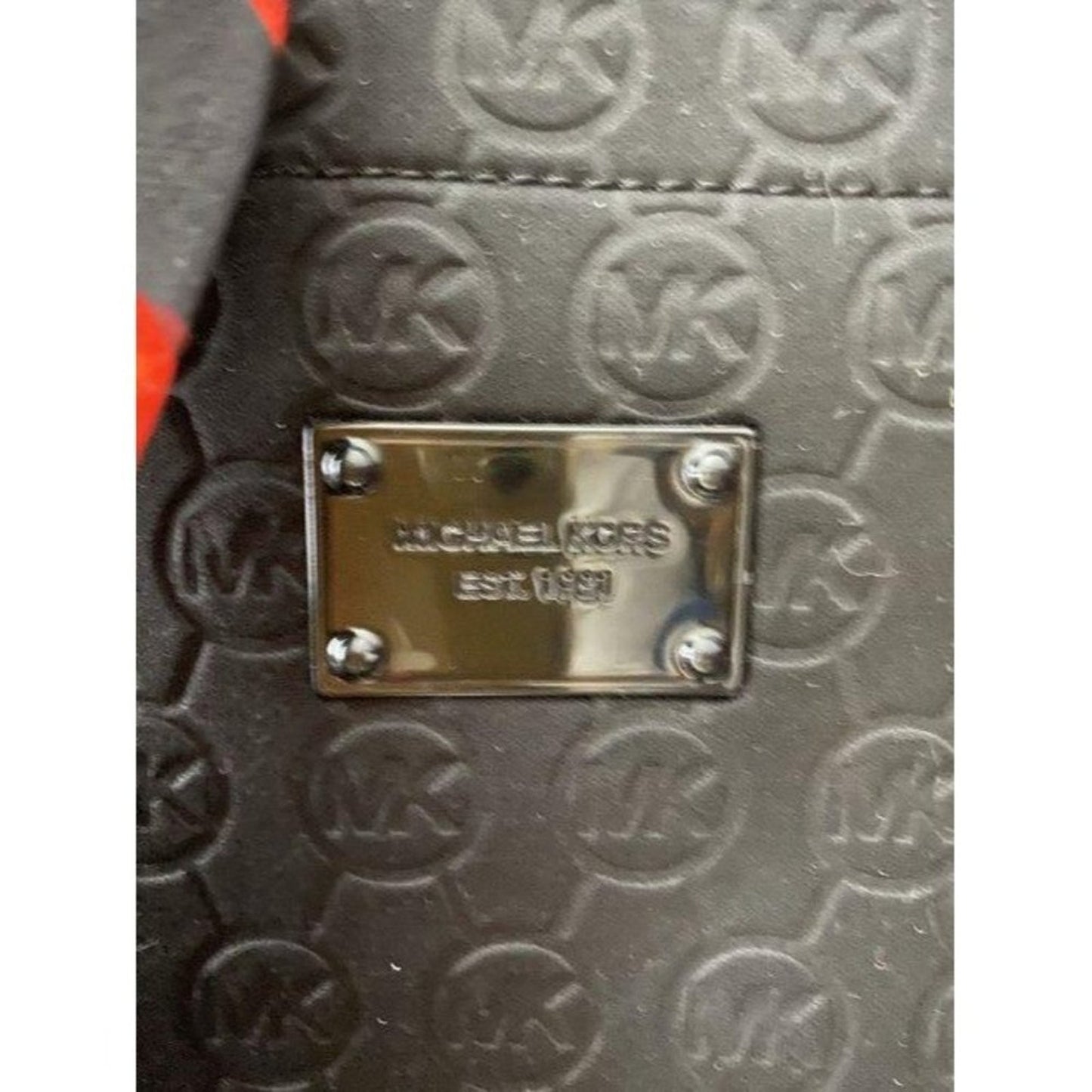 michael kors w customized w tie sash black tote