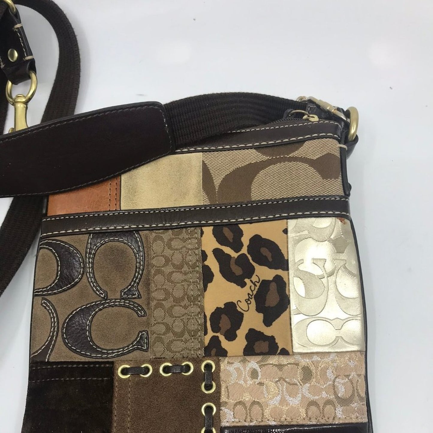 COACH Customized Multicolor Fabric Crossbody Bag