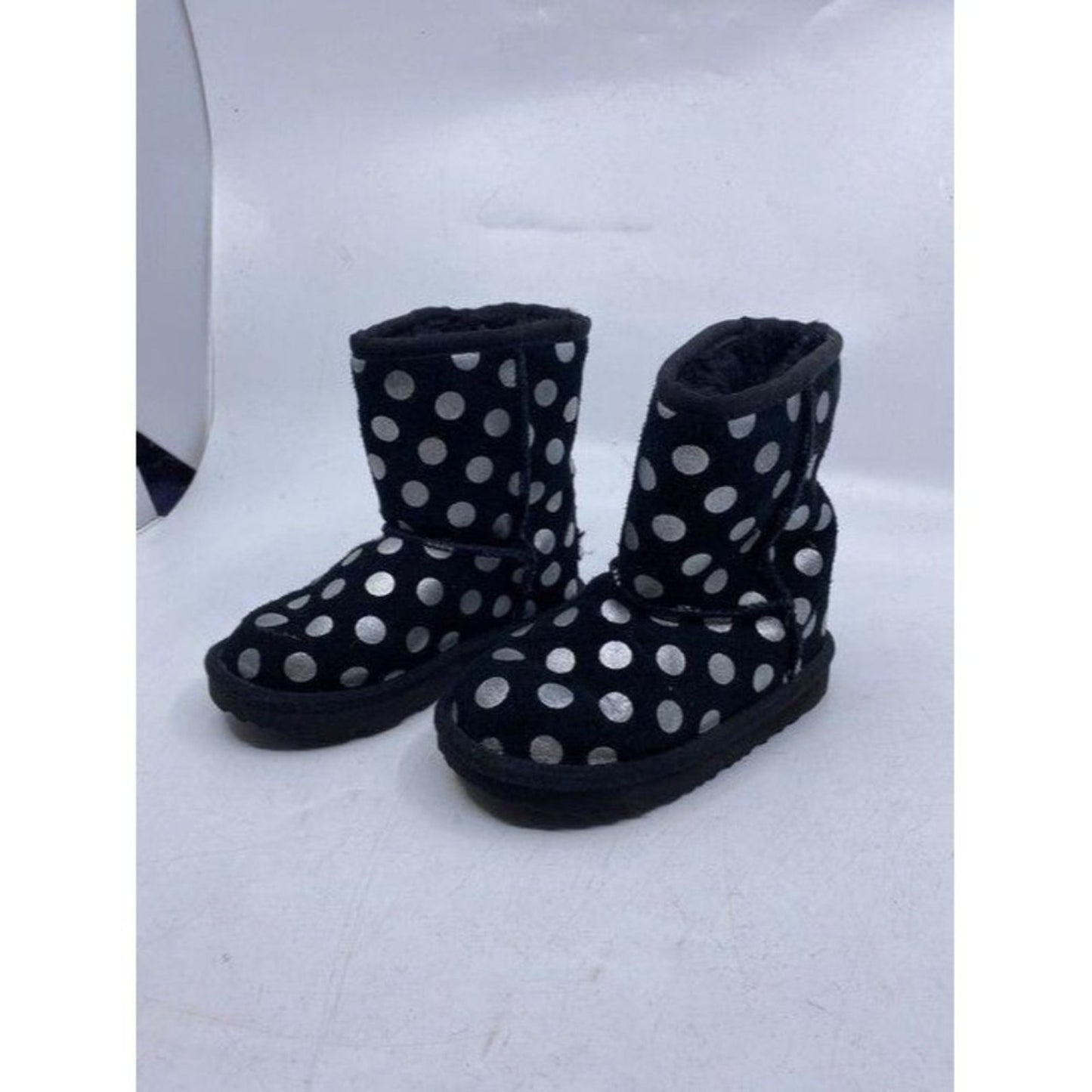 Ugg Australia Black White W Polka Dot Kid Bootsboo