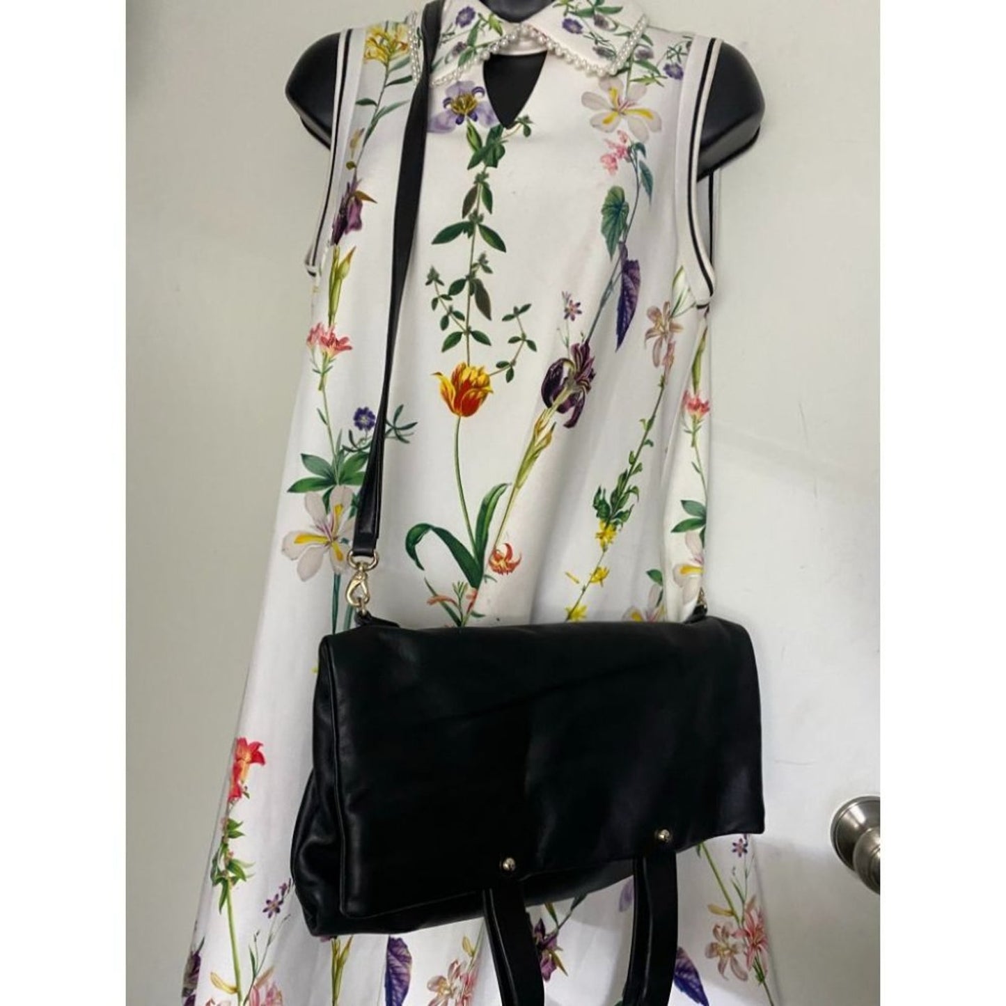 KATE SPADE Leather Fold Over Handbag/ Crossbody