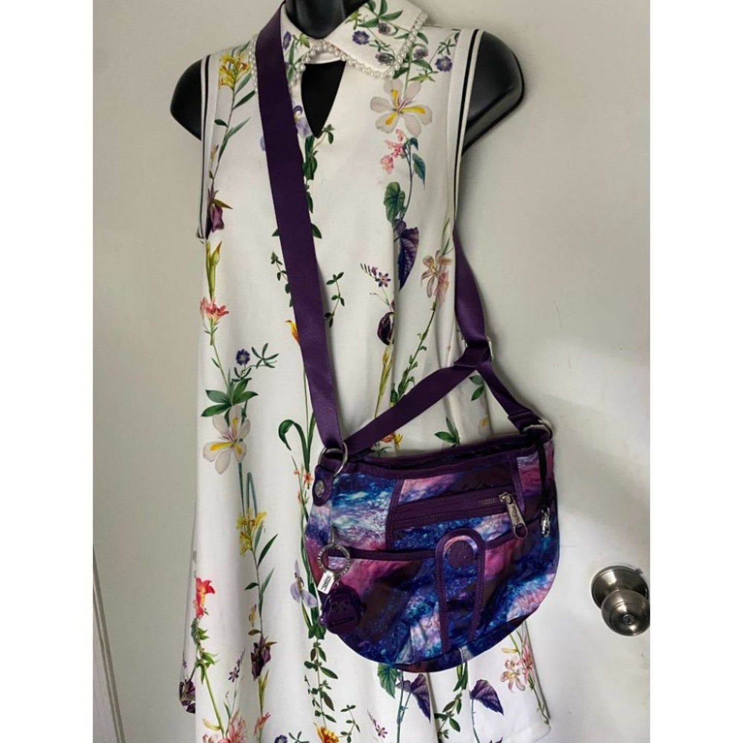 KIPLING Medium Size Multicolor Nylon Crossbody Bag
