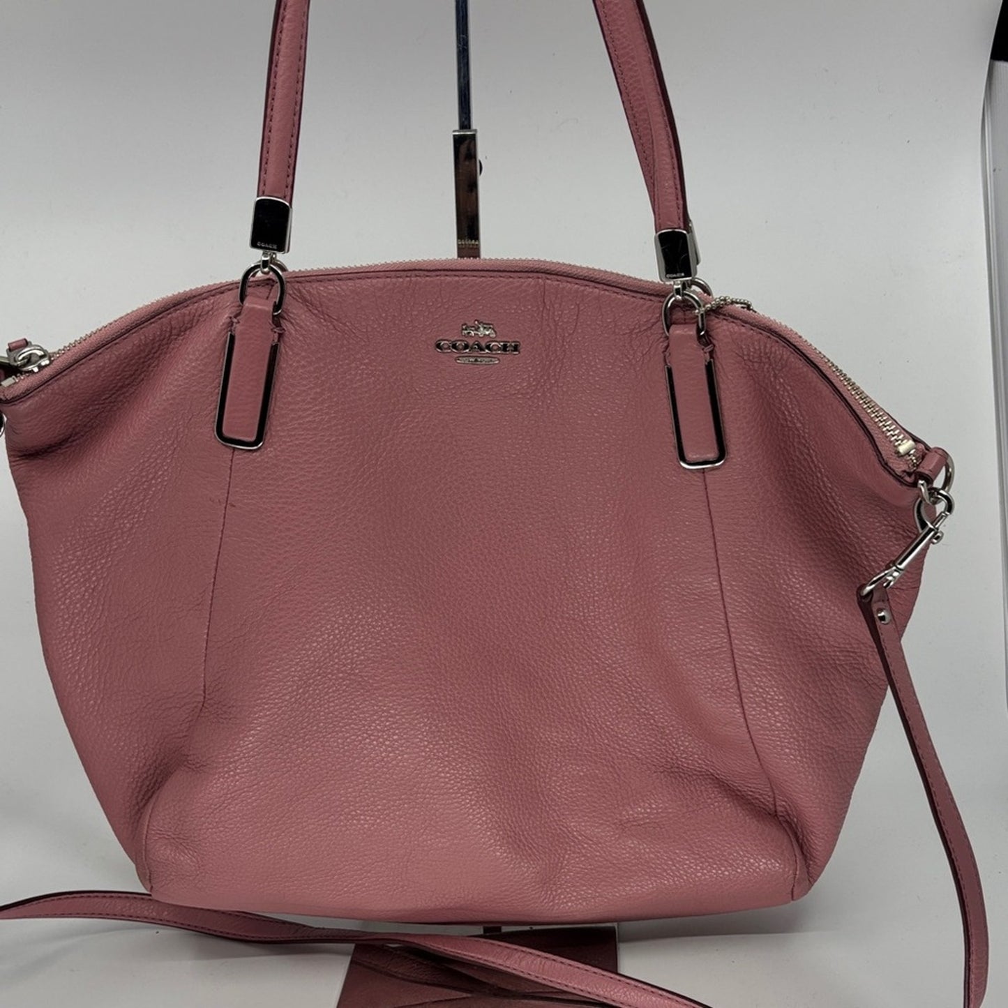 Coach Dusty Rose Leather Shoulder Bag