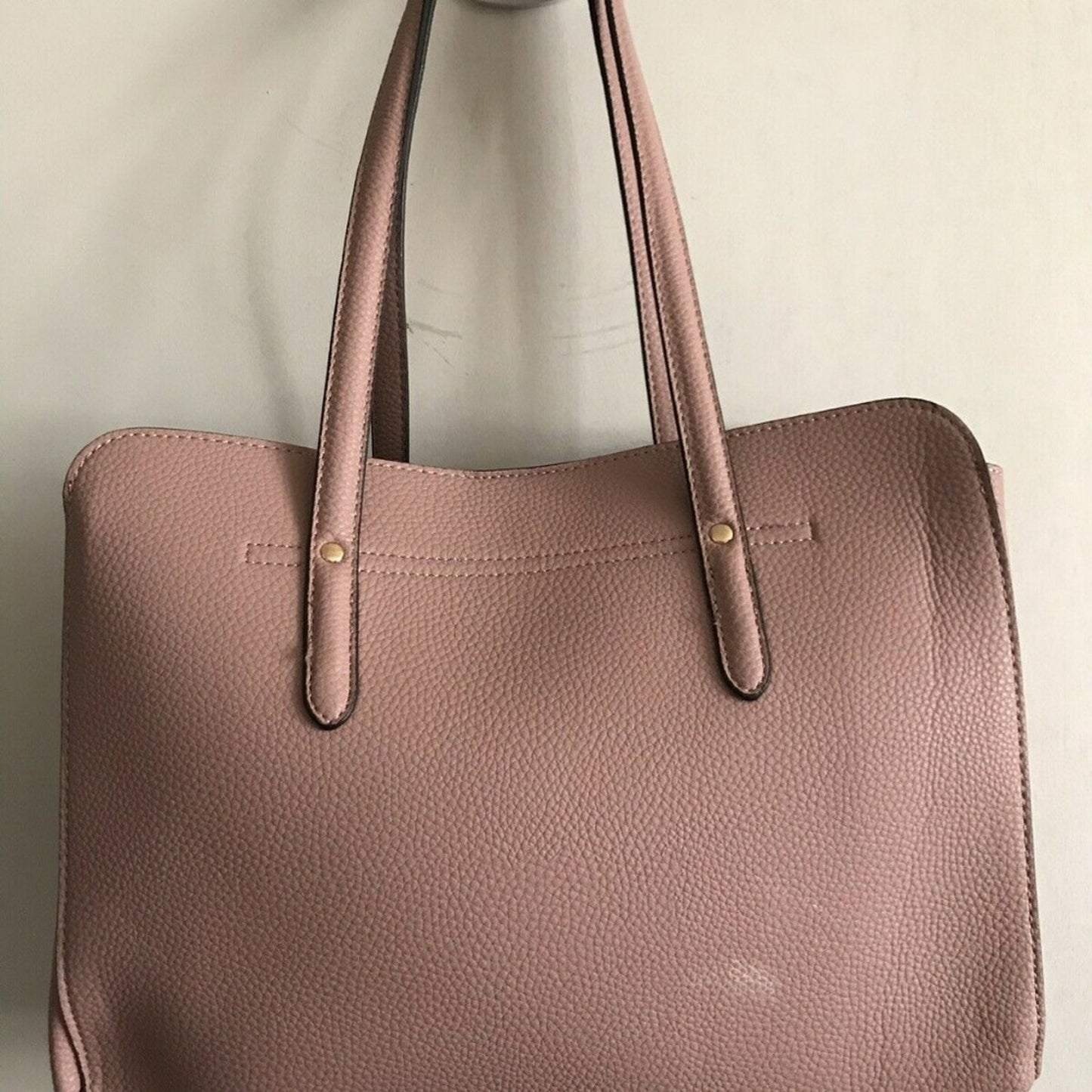 NANETTE LEPORE Large Leather Dusty Pink Handle Bag