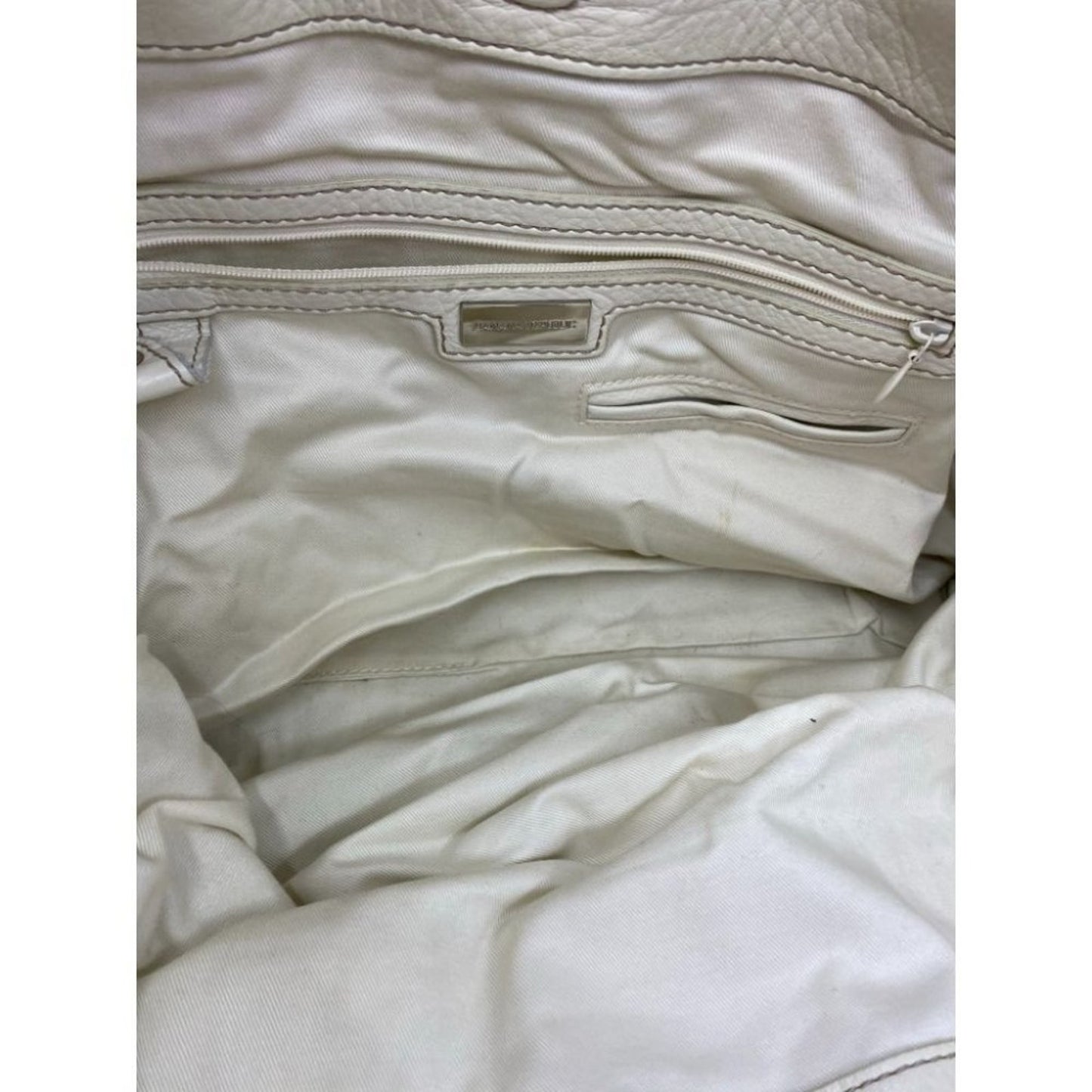 Banana Republic Cream Leather Shoulder Bag